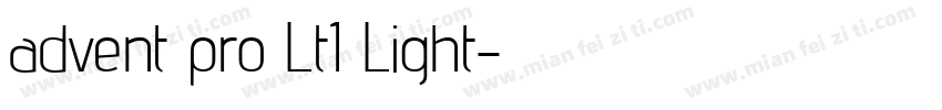 advent pro Lt1 Light字体转换
